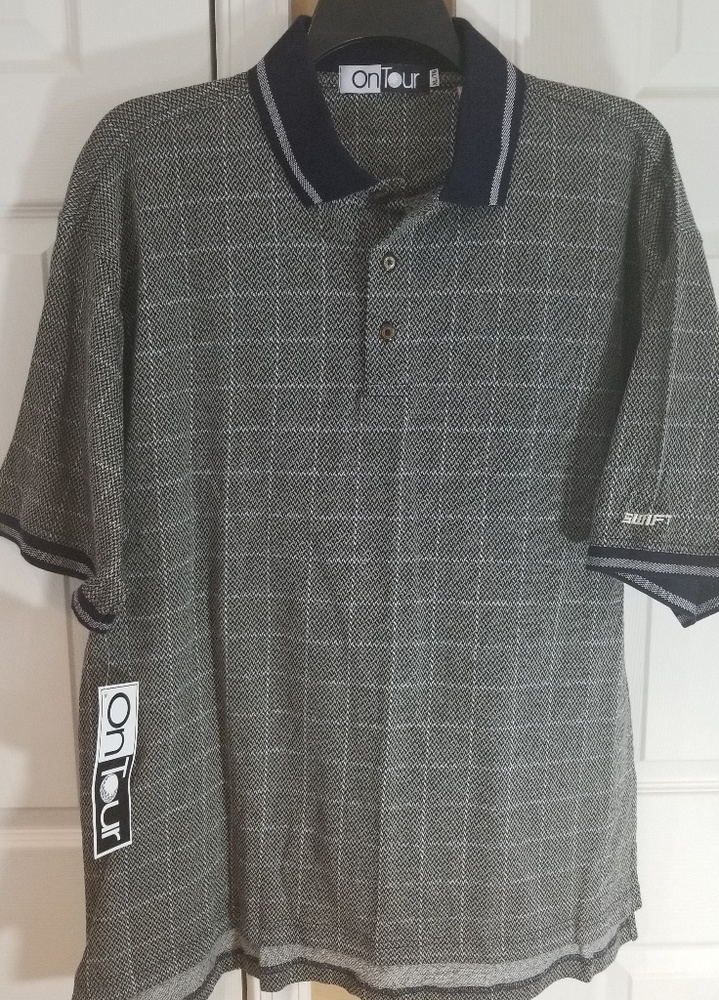 Men's Polo OnTour Gray plaid XL Swift